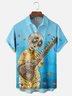 Hardaddy X Artist Woulstain Creado Moisture-wicking Mexican Skull Guitar Chest Pocket Hawaiian Shirt