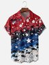 Moisture-wicking Independence Day Chest Pocket Casual Shirt