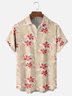 Moisture-wicking Floral Chest Pocket Hawaiian Shirt