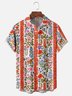 Moisture-wicking Tropical Floral Chest Pocket Hawaiian Shirt