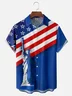 Moisture Wicking American Liberty Chest Pocket Hawaiian Shirt