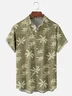 Moisture-wicking Funny Coconut Tree Chest Pocket Hawaiian Shirt