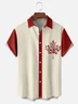 Moisture-wicking Canada Day Maple Leaf Fun Chest Pocket Casual Shirt