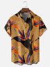 Moisture-wicking Bird of Paradise Plant Chest Pocket Hawaiian Shirt
