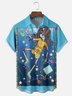 Hardaddy X Artist Woulstain Creado Moisture-wicking Sleeping Skeleton Puppet Chest Pocket Casual Shirt