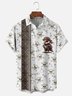 Tall Size Moisture-wicking Pirate Chest Pocket Bowling Shirt