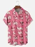 Tall Size Moisture-wicking Fly Pigs Chest Pocket Casual Shirt
