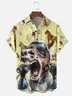 Tall Size Moisture-wicking Kentucky Derby Horse Racing Chest Pocket Casual Shirt