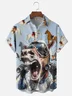 Tall Size Moisture-wicking Kentucky Derby Horse Racing Chest Pocket Casual Shirt