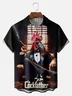 Big Size Moisture-wicking Cockfather Chicken Chest Pocket Casual Shirt