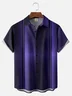 Big Size Moisture-wicking Gradient Color Chest Pocket Casual Shirt