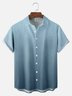 Big Size Moisture-wicking Gradient Color Chest Pocket Casual Shirt