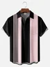 Big Size Moisture-wicking Color Block Chest Pocket Casual Shirt