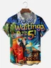 Big Size Moisture Wicking I M Not Waiting Ril 5 Parrot Beach Scene Chest Pocket Hawaiian Shirt