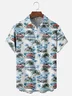 Tall Size Moisture-wicking Beach Retro Car Chest Pocket Hawaiian Shirt