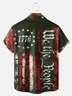 Big Size Moisture Wicking 1776 Declaration of Independence 4th of July Chest Pocket Hawaiian Shirt
