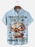 Big Size Moisture-wicking Busy Duck Chest Pocket Hawaiian Shirt