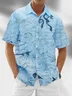 Moisture Wicking Ocean Octopus Chest Pocket Hawaiian Shirt