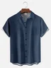 Big Size Moisture-wicking Gradient Color Chest Pocket Casual Shirt