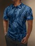 Moisture Wicking Abstract Gradient Short Sleeve Golf Polo