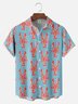 Big Size Moisture-wicking Lobster Chest Pocket Hawaiian Shirt
