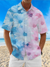 Moisture Wicking Floral Chest Pocket Hawaiian Shirt
