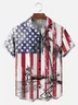 Big Size Moisture-wicking Palm Tree Chest Pocket Hawaiian Shirt