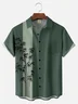 Big Size Moisture-wicking Bamboo Chest Pocket Hawaiian Shirt