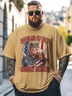 Big Size Men's Funny Trump Beer Independence Day Loose T-shirt