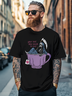 Hardaddy x Kimprut Imut Men's Death's Coffee Fitted T-shirts