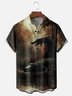 Moisture Wicking Dragon Croc Chest Pocket Hawaiian Shirt