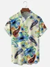 Moisture-wicking Abstract Cashew Flower Art Chest Pocket Casual Shirt