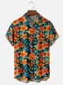 Moisture Wicking Tropical Floral Chest Pocket Hawaiian Shirt