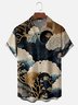 Moisture-wicking Japanese Ukiyo-e Art Chest Pocket Casual Shirt