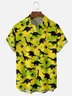 Moisture-wicking Dinosaur Chest Pocket Hawaiian Shirt