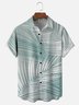 Moisture-wicking Palm leaves Chest Pocket Hawaiian Shirt
