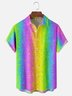 Moisture Wicking Gradient Stripe Chest Pocket Hawaiian Shirt