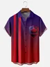 Moisture Wicking Canada Gradient Maple Leaf Chest Pocket Bowling Shirt