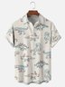 Moisture-wicking Dinosaurs Chest Pocket Hawaiian Shirt