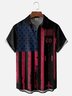 Moisture-wicking American Flag Independence Day Fun Chest Pocket Casual Shirt