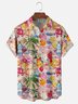 Moisture-wicking Palm Tree Lemon Chest Pocket Hawaiian Shirt