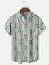 Moisture-wicking Floral Stripes Young Chest Pocket Hawaiian Shirt