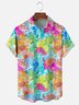 Moisture Wicking Contrast Turtle Chest Pocket Hawaiian Shirt