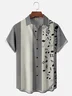 Hardaddy Mens Retro Music Note Print Up To 4XLT Jazz Style Shirt