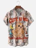Hardaddy X Artist Kimprut Imut Moisture-wicking Cute Cats Chest Pocket Casual Shirt
