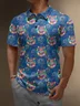 Moisture Wicking Gradient Tiger Short Sleeve Golf Polo