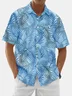 Moisture Wicking Tropical Chest Pocket Hawaiian Shirt