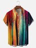 Moisture-wicking Abstract Art Plant Painting Chest Pocket Casual Shirt
