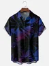 Moisture Wicking Gradient Coconut Tree Chest Pocket Hawaiian Shirt
