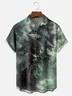 Moisture-wicking Skeleton Pirate Ship Chest Pocket Hawaiian Shirt